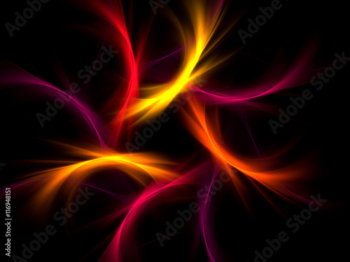 Abstract fractal. Fractal art background for creative design. Decoration for wallpaper desktop, poster, cover booklet, card. Psychedelic. Print for clothes, t-shirt.