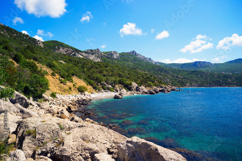 Seascape coast of the Black sea.