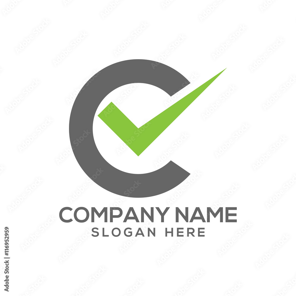 Letter C logo vector - typography Letter C logo vector - typography