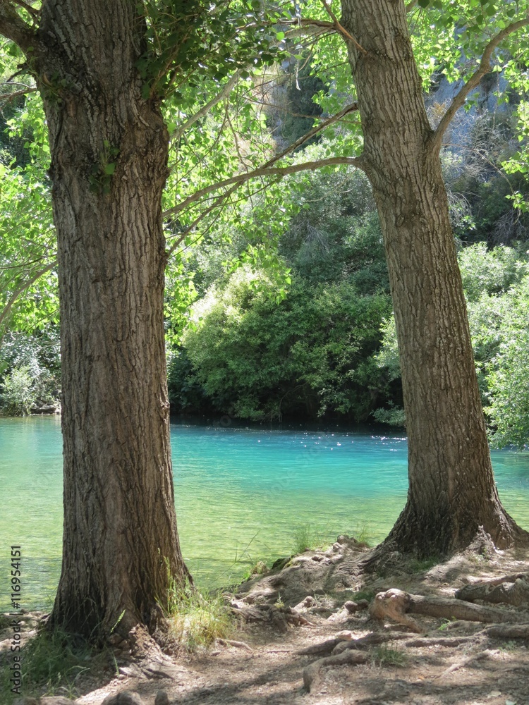 Espagne - Andalousie - Benaojan -  Eau turquoise près de la grotte du chat