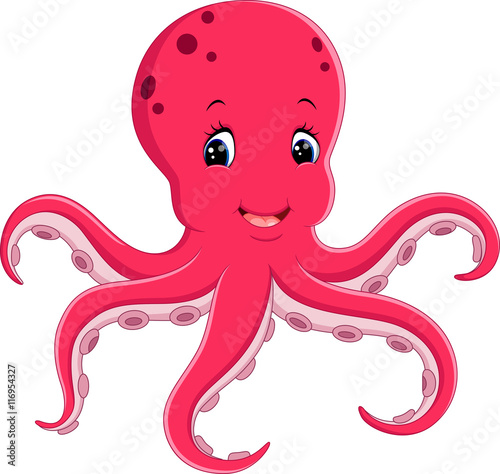 illustration of Cute octopus cartoon
