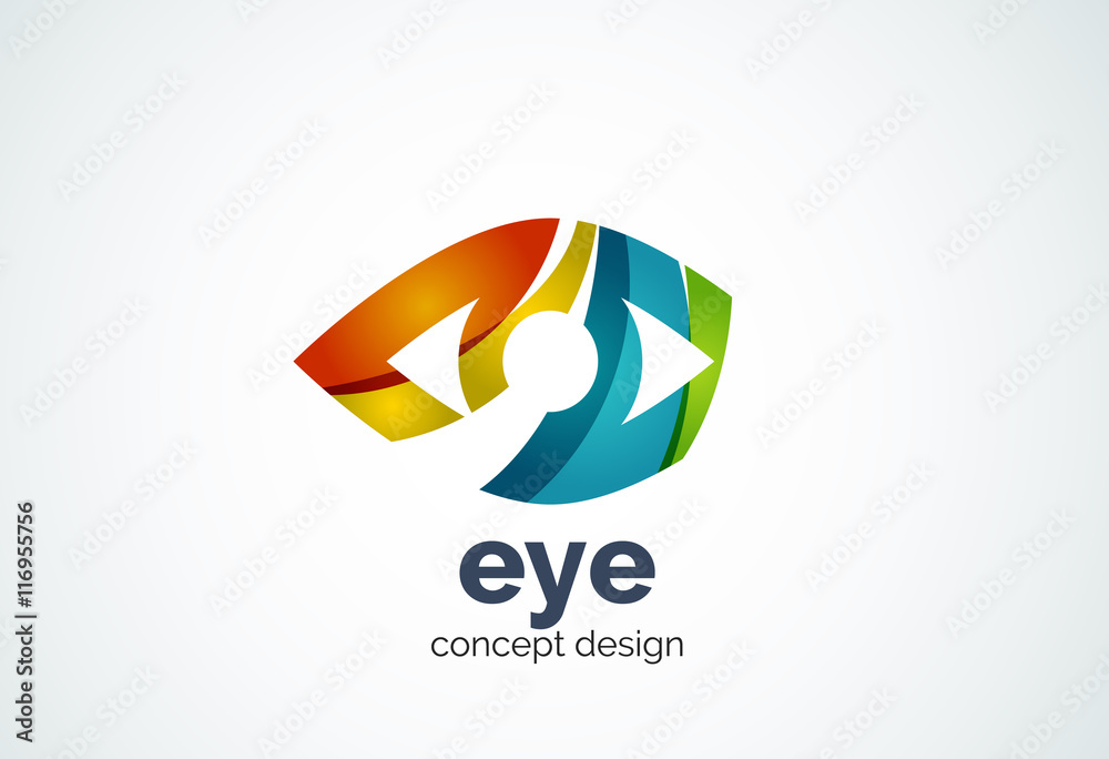 Abstract business company human eye logo template, sight or look concept Abstract business company human eye logo template, sight or look concept