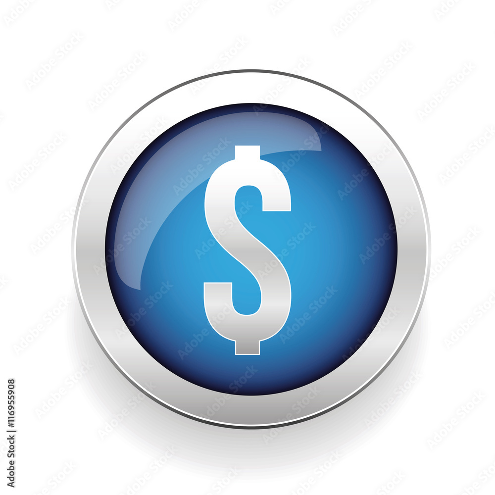 US Dollar green circle glossy web icon US Dollar green circle glossy web icon
