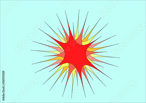 Star vector icon.Flat design