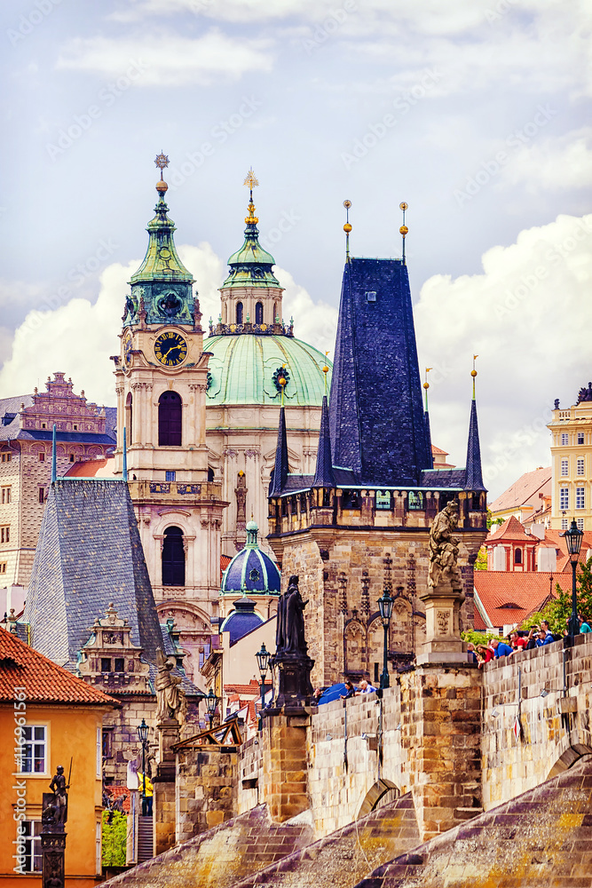 Charles Bridge in Prague, Czech Republic