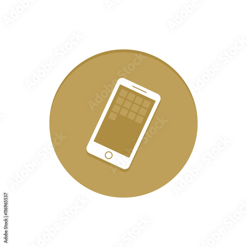 Gold Vector Icon Smartphone