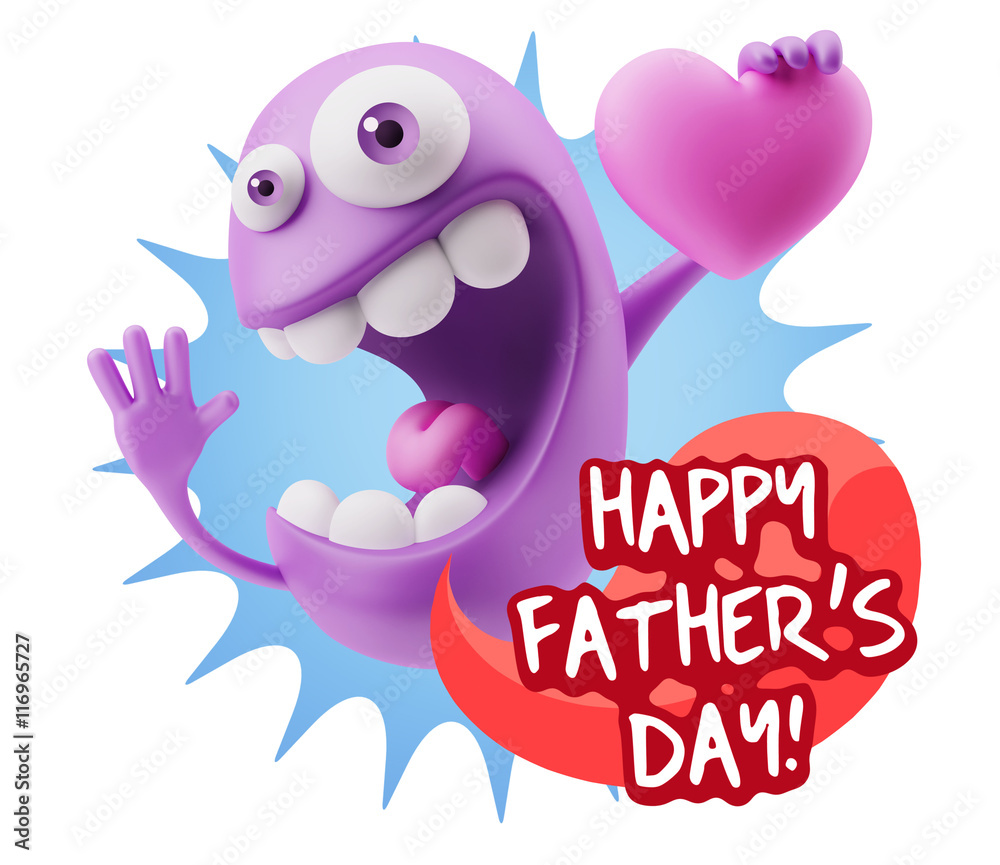 3d Rendering. Emoji in love holding heart shape saying Happy Fat 3d Rendering. Emoji in love holding heart shape saying Happy Fat