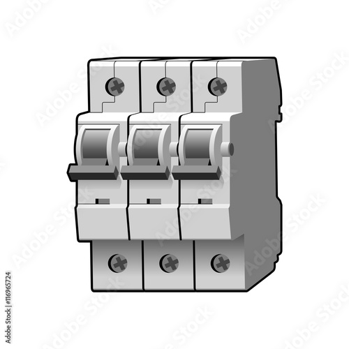 Molded case circuit breaker. Multi-pole. Modular. Miniature. Vec