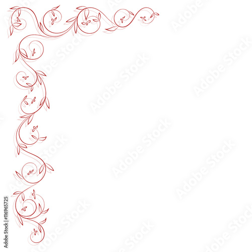 Abstract floral background with place for your text. Vector branch with leaves for greeting and invitation card.