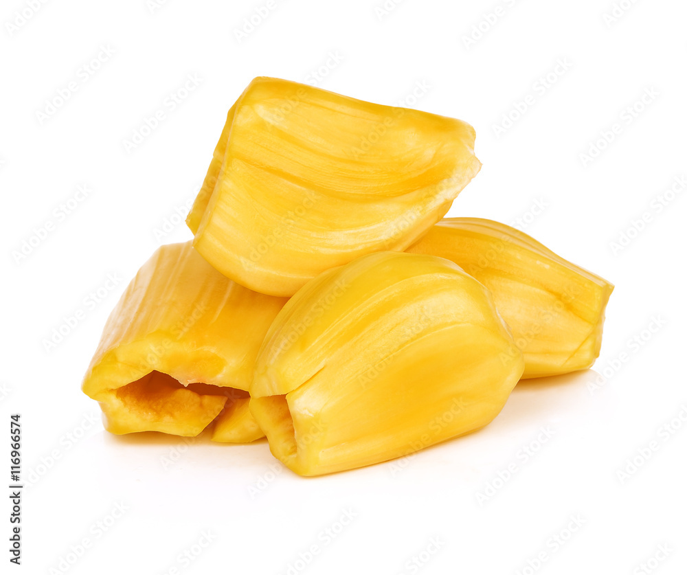 Ripe Jackfruit isolated on white background Ripe Jackfruit isolated on white background