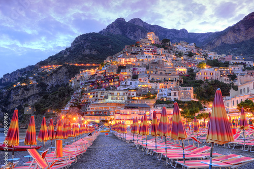 Canvastavla Beautiful Positano, Amalfi coast, Italy