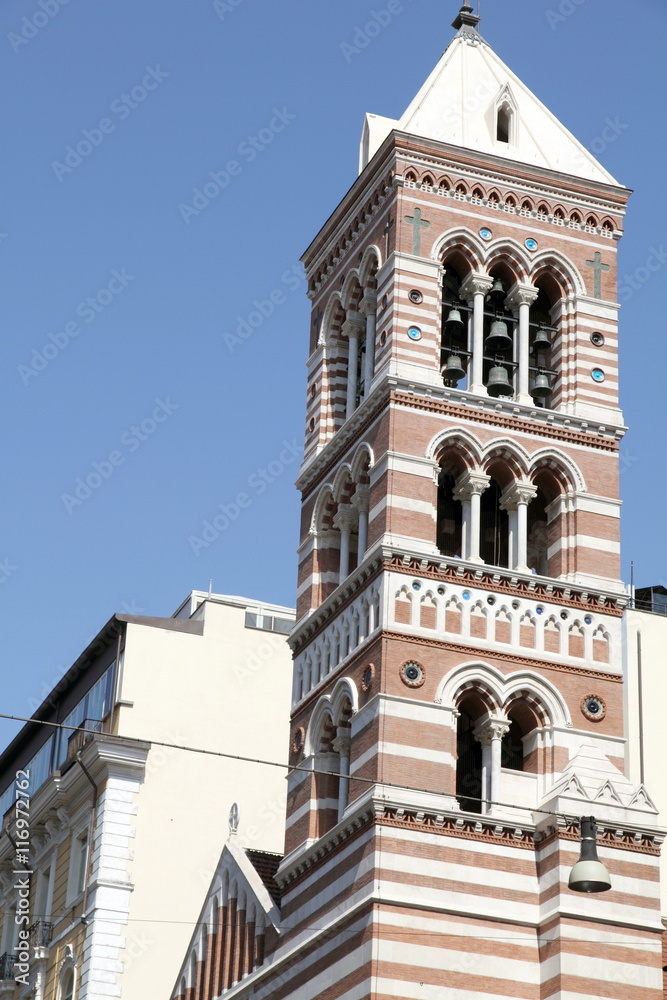 Rome Italy Romanesque bell tower