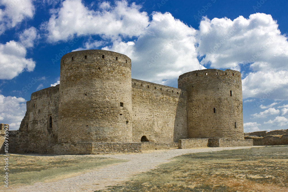 Towers of Akkerman fortress. Strengthening is in the city of Belgorod-Dniester in Ukraine.