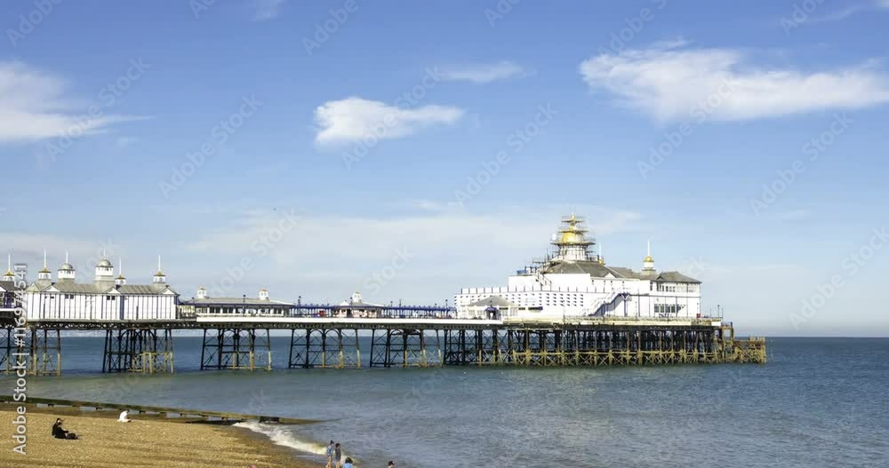 Time lapse view of the Eastbourne pier Time lapse view of the Eastbourne pier