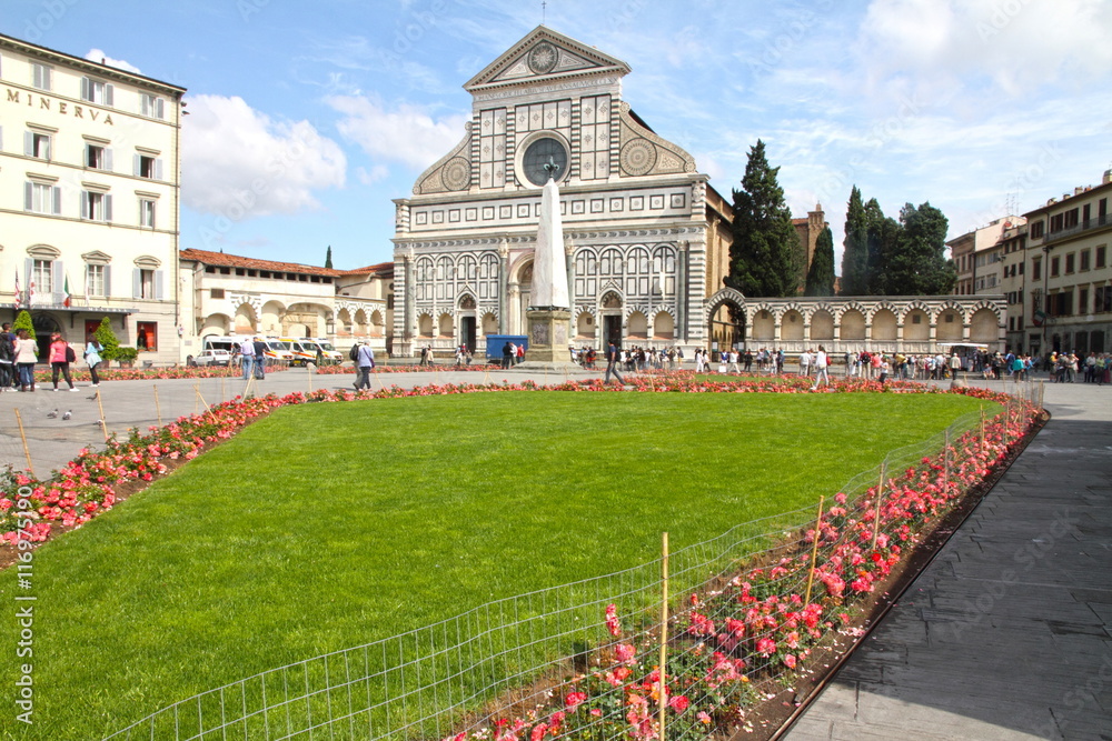 Fototapeta premium Firenze Maria church Firenze Florence cityscape Tuscany Italy