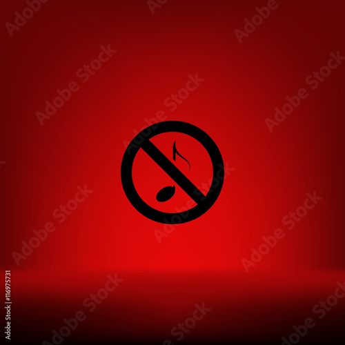 No music sign