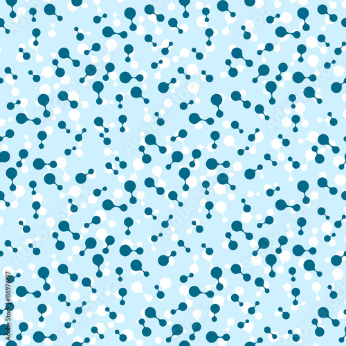 multicolor molecules seamless flat pattern