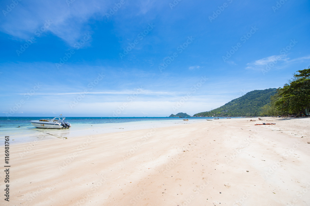 Beautiful place Sairee Beach in Koh Tao Beautiful place Sairee Beach in Koh Tao
