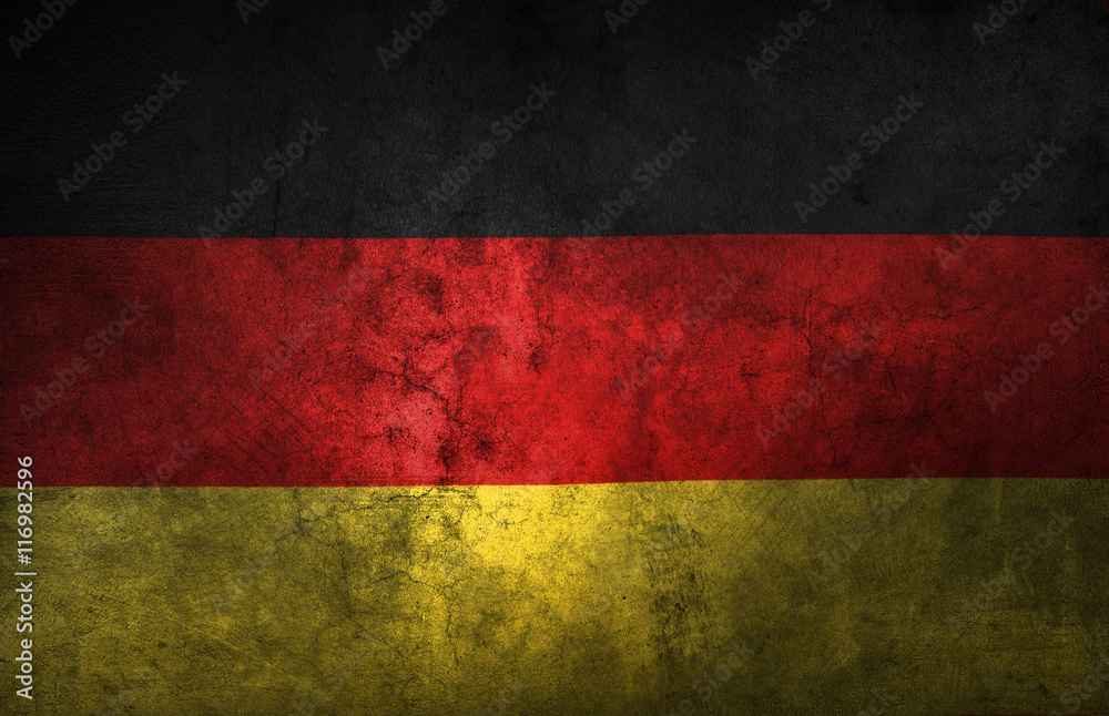Grunge German flag wall background Grunge German flag wall background
