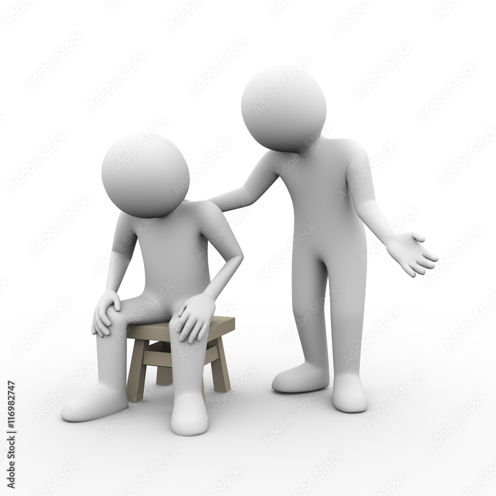 3d people friendship sadness moral help support 3d people friendship sadness moral help support