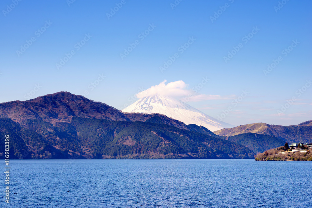 Most beautiful Mount Fuji in autumn, Japan