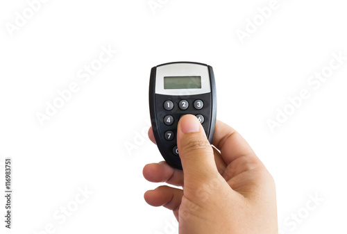 Wallpaper Mural isolate hand and token for concept money transfer via internet Torontodigital.ca