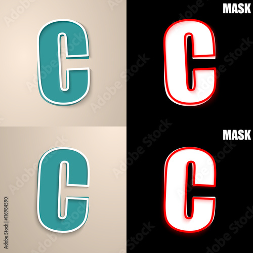 papierowa ikona z cieniem