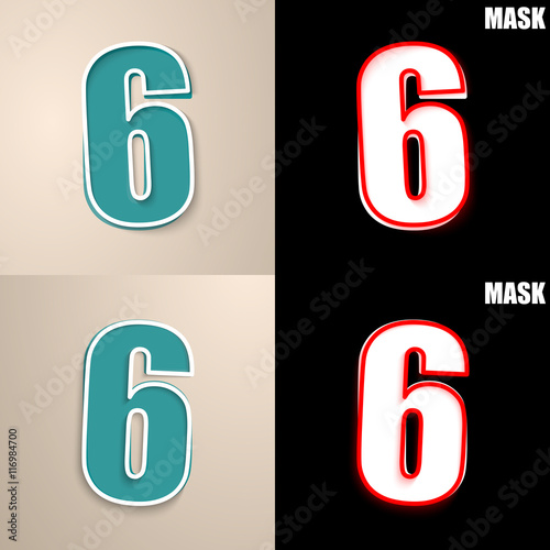 papierowa ikona z cieniem