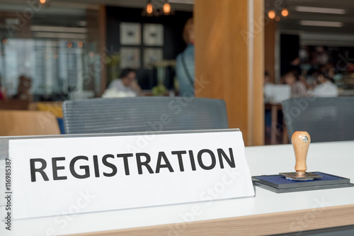registration desk