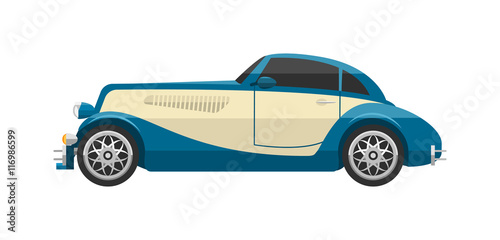 Retro car vector vehicle