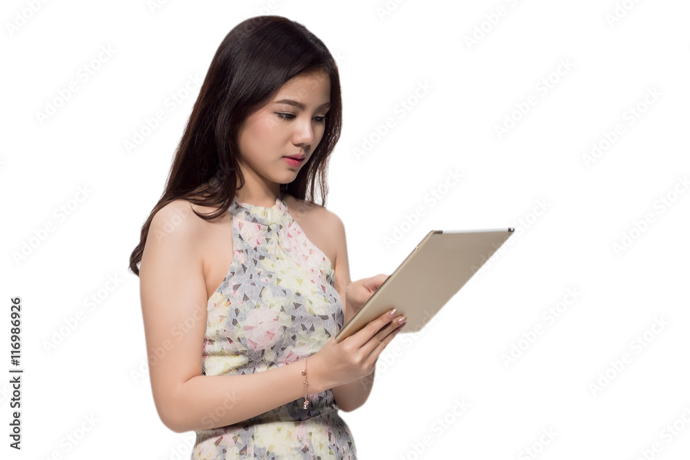 woman using tablet woman using tablet