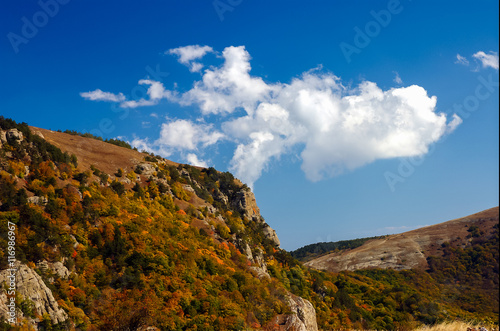 Crimean mountains at the sunny summer day. © Solarisys