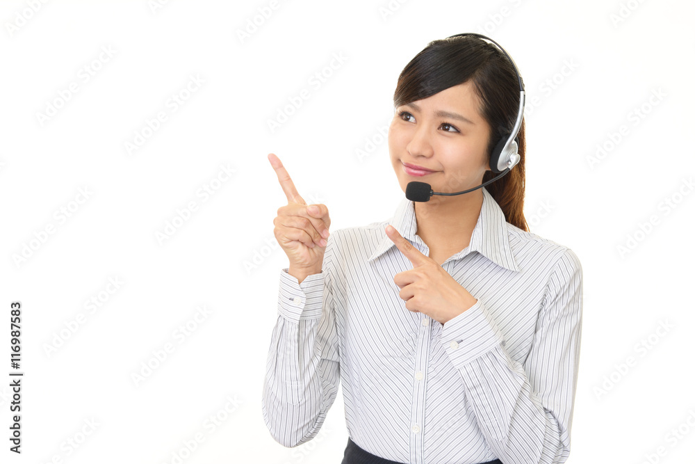 笑顔のオペレーター 笑顔のオペレーター
