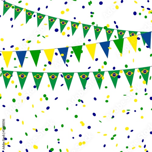 Garlands, pennants. Festa junina. Brazil (2)