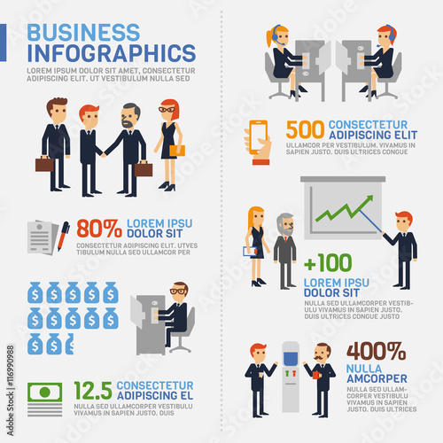Business Infographics © monkik.