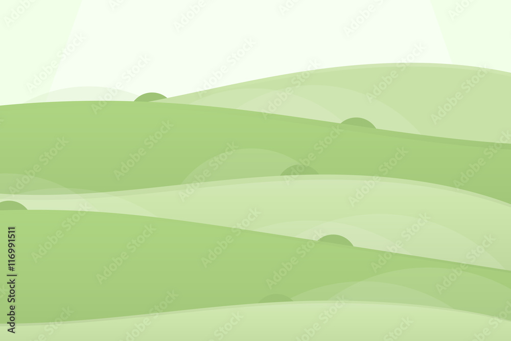 Cartoon Green Mountain Background