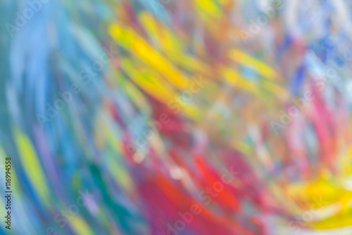 Defocus texture and color on canvas