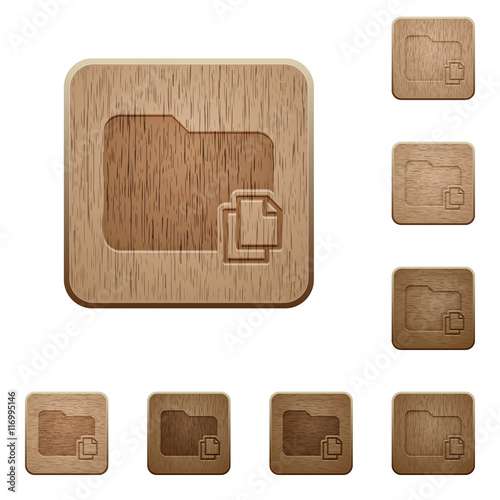 Copy folder wooden buttons