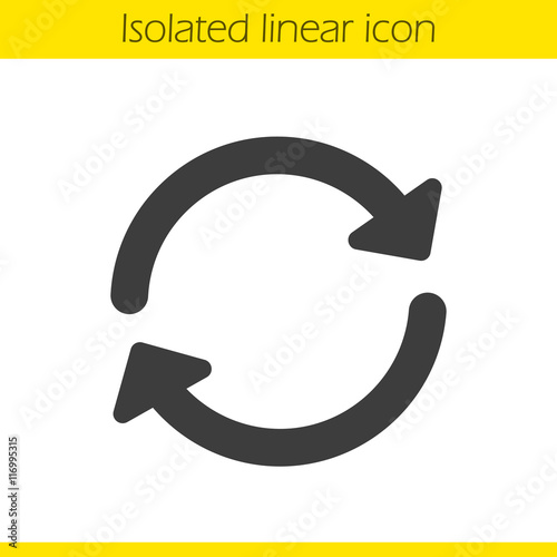 Refresh linear icon