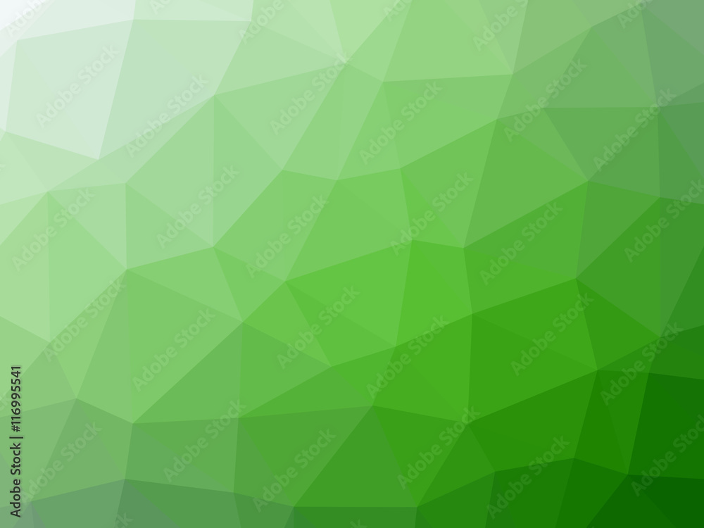 Green white gradient abstract polygon shaped background Green white gradient abstract polygon shaped background