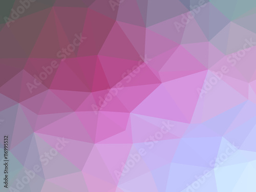 Abstract pink magenta grey gradient low polygon shaped backgroun