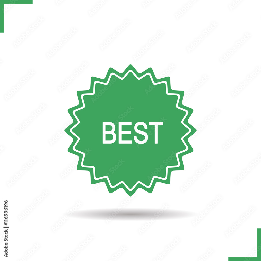 Best green product sticker icon Best green product sticker icon