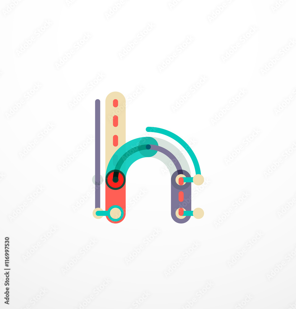 Linear initial letters, logo branding concept Linear initial letters, logo branding concept