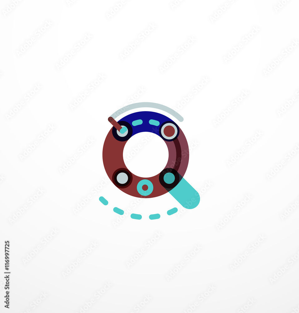 Abstract line design letter logo Abstract line design letter logo