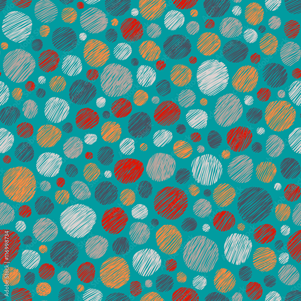 Messy drops on blue background, seamless pattern Messy drops on blue background, seamless pattern