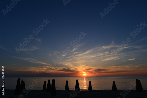 Sonnenuntergang in der griechischen Ägäis