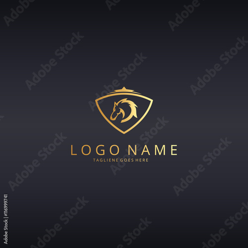 Horse logotype. Horse head illustration 