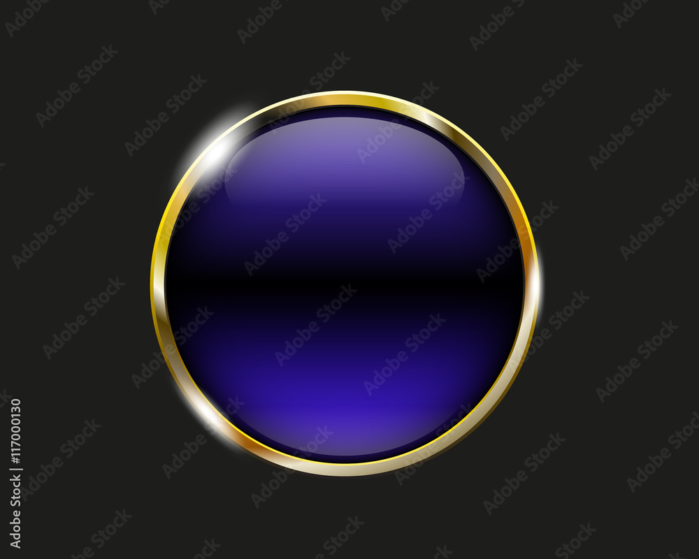 blue shiny button with metallic elements, vector design for webs blue shiny button with metallic elements, vector design for webs