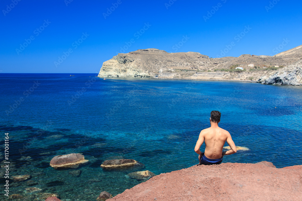 Red beach - Santorini island