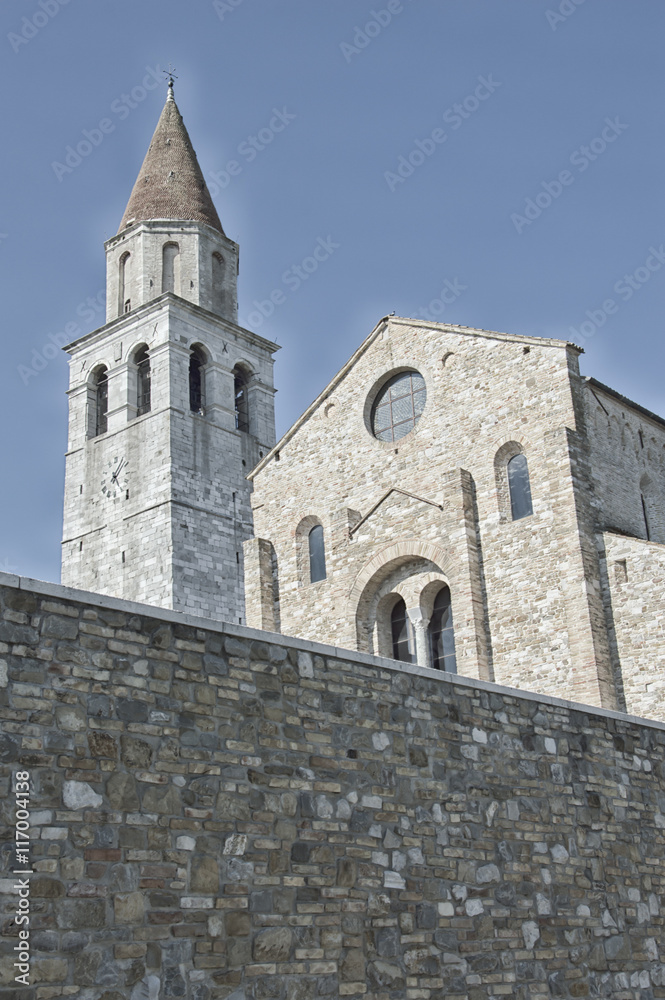 External view of a medieval italian church